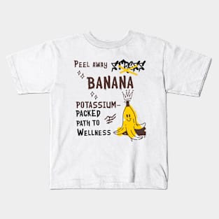 Banana Peel Pun Kids T-Shirt